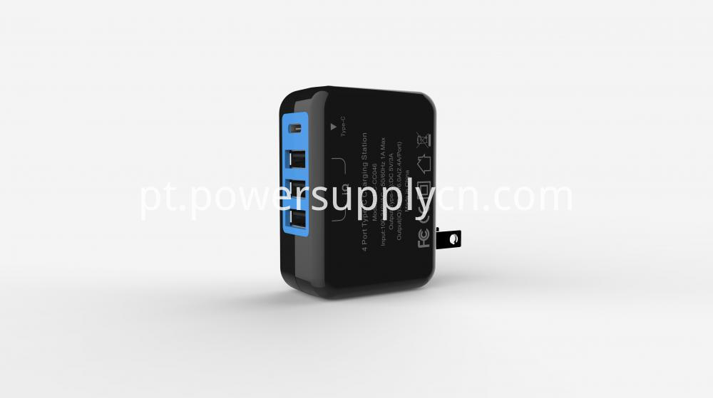 Carregador de parede de 4 portas 4 port wall charger